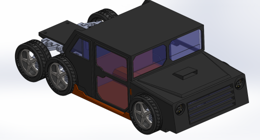 6x6悍马比例模型缩略图